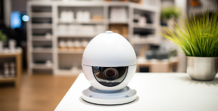 security cameras inside of a retail store